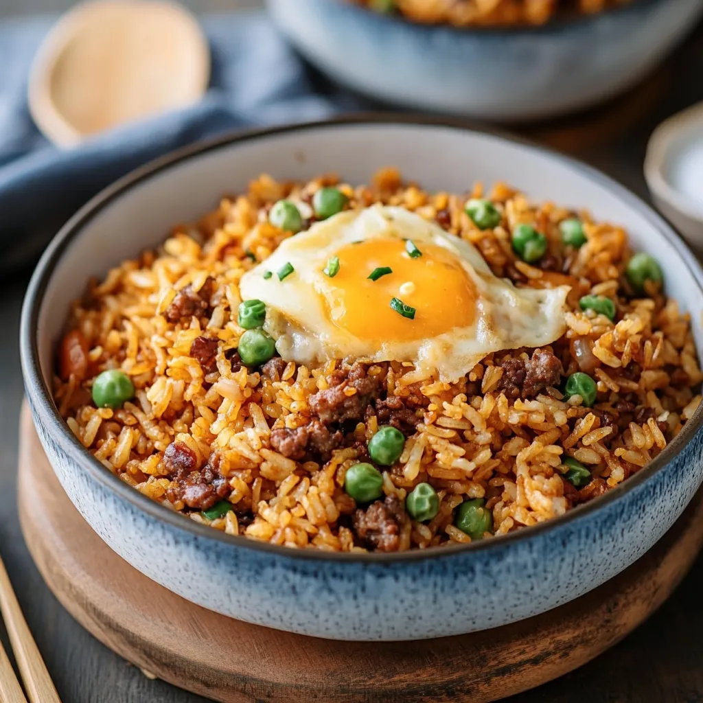 Sweet Hamburger Fried Rice