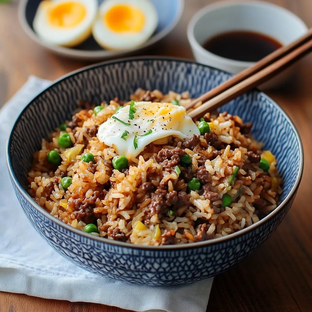 Delecious Hamburger Fried Rice