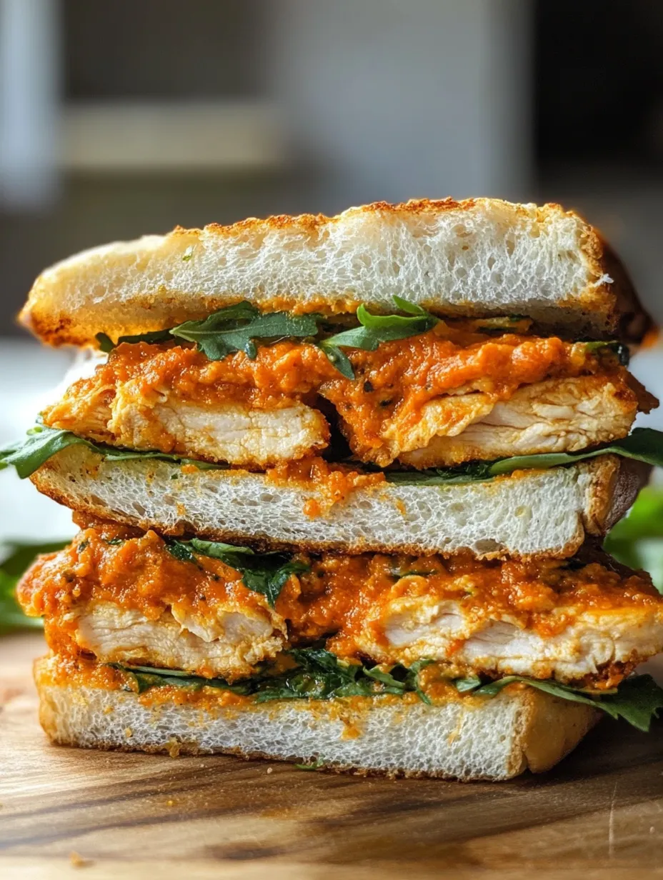 Crunchy Chicken Romesco Sandwich