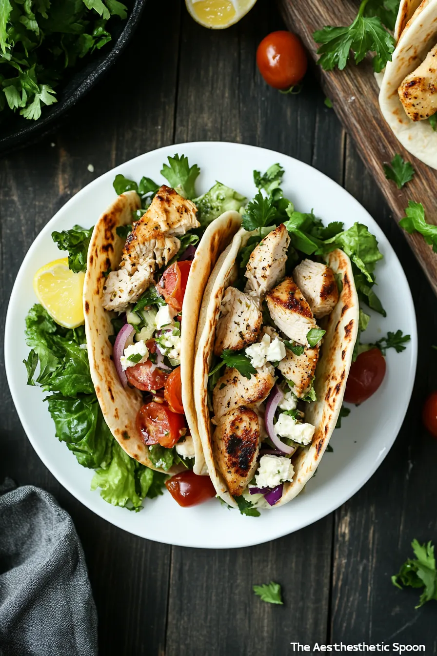 Chicken Hummus Naan Wraps Recipe