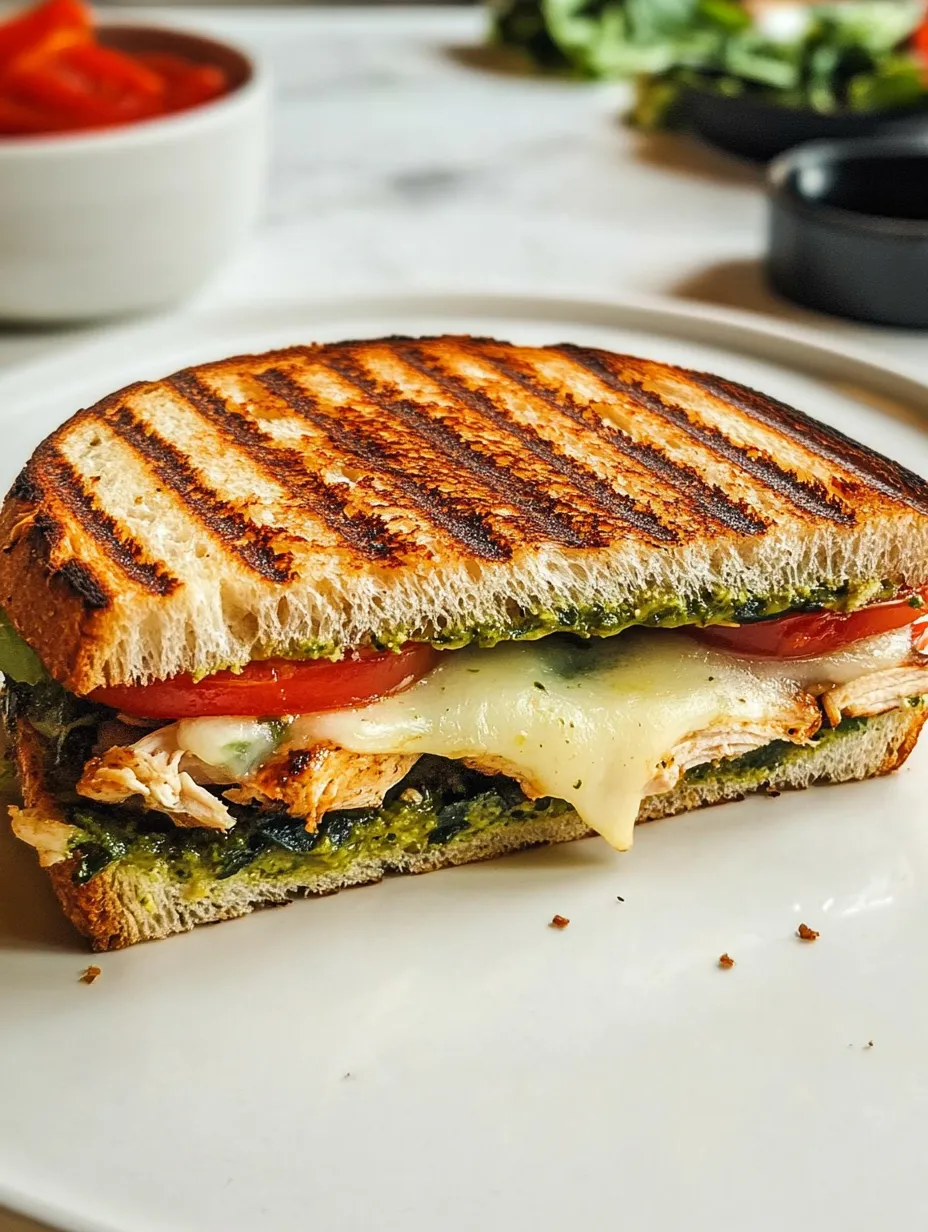 Loaded Chicken Pesto Panini Recipe