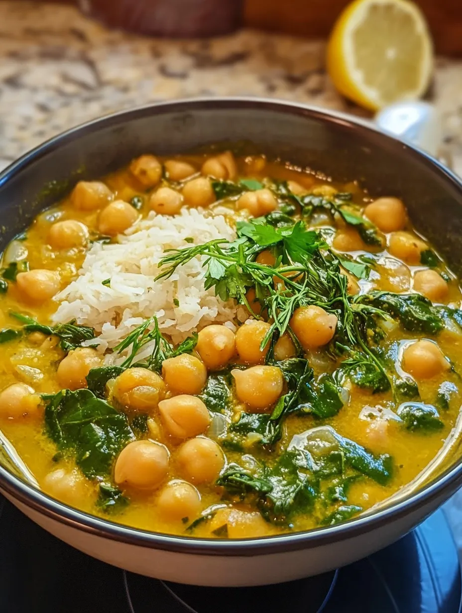 Chickpea, Spinach and Herb Stew Recipe