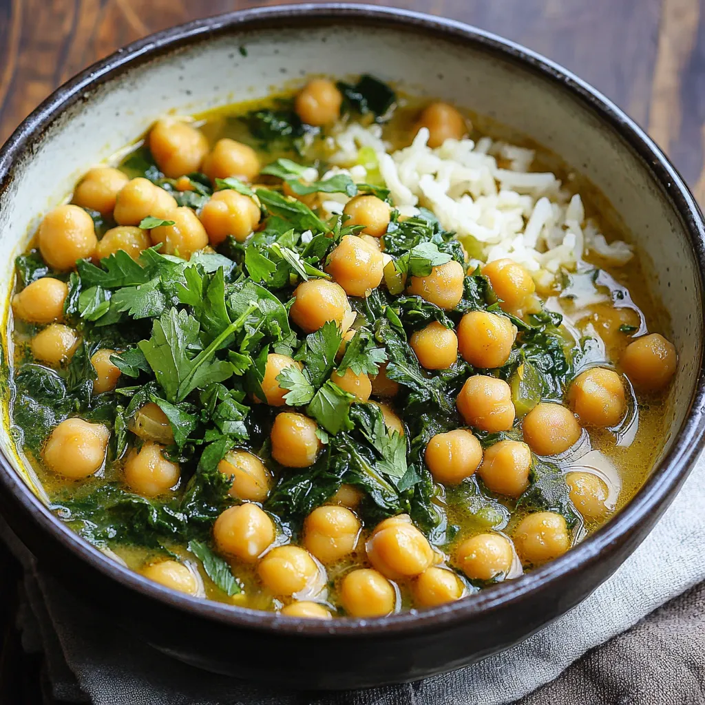 Best Chickpea, Spinach and Herb Stew