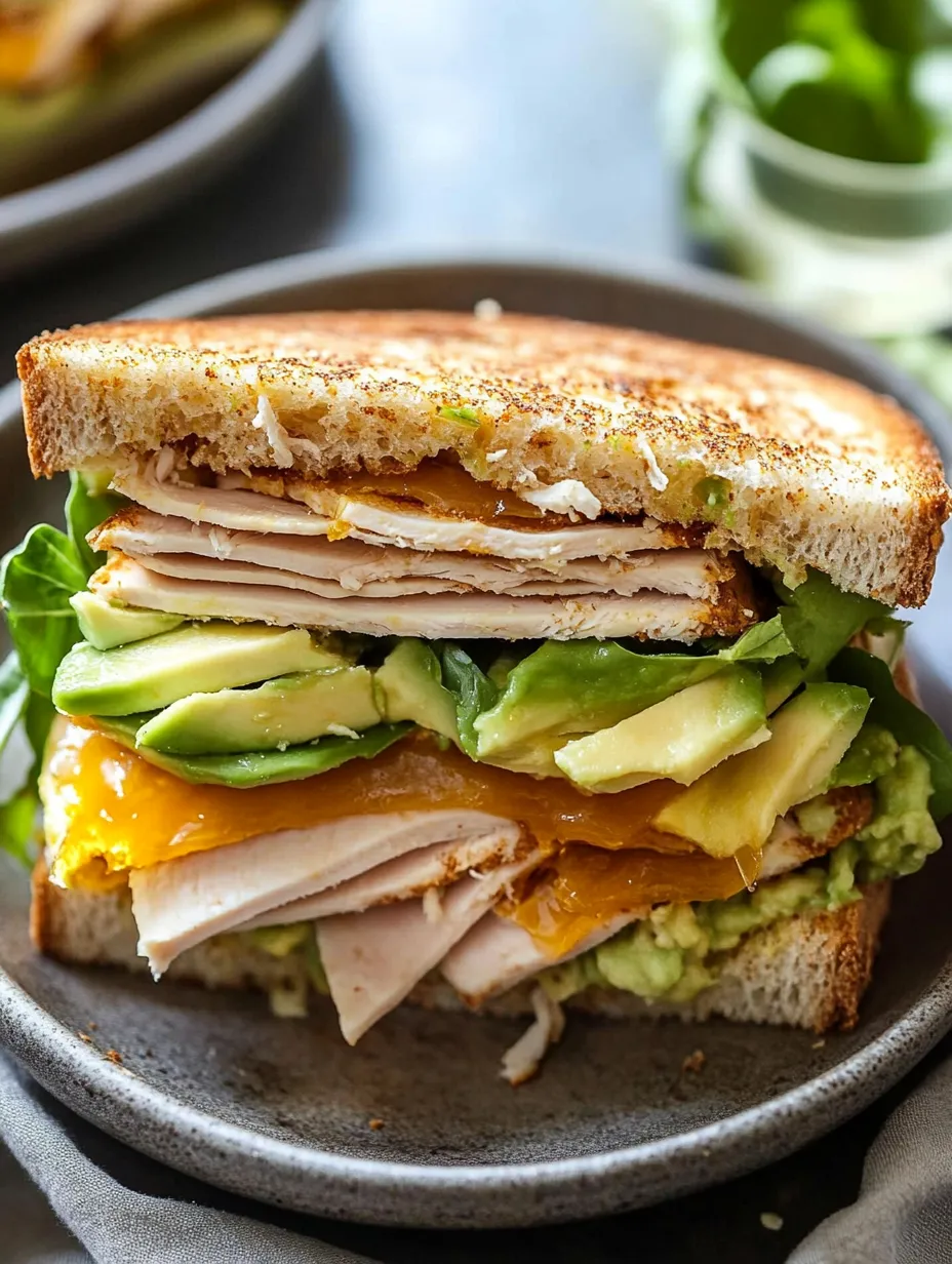 Honey Mustard Turkey Avocado Sandwich Recipe