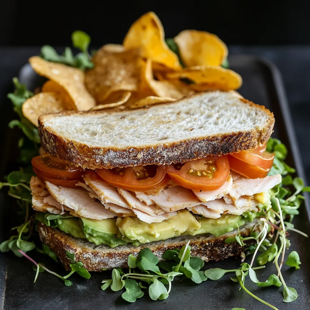 Delicious Honey Mustard Turkey Avocado Sandwich