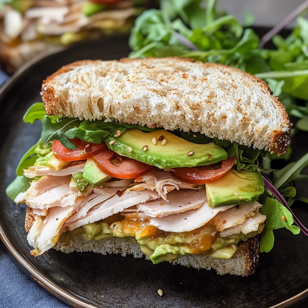 Best Honey Mustard Turkey Avocado Sandwich