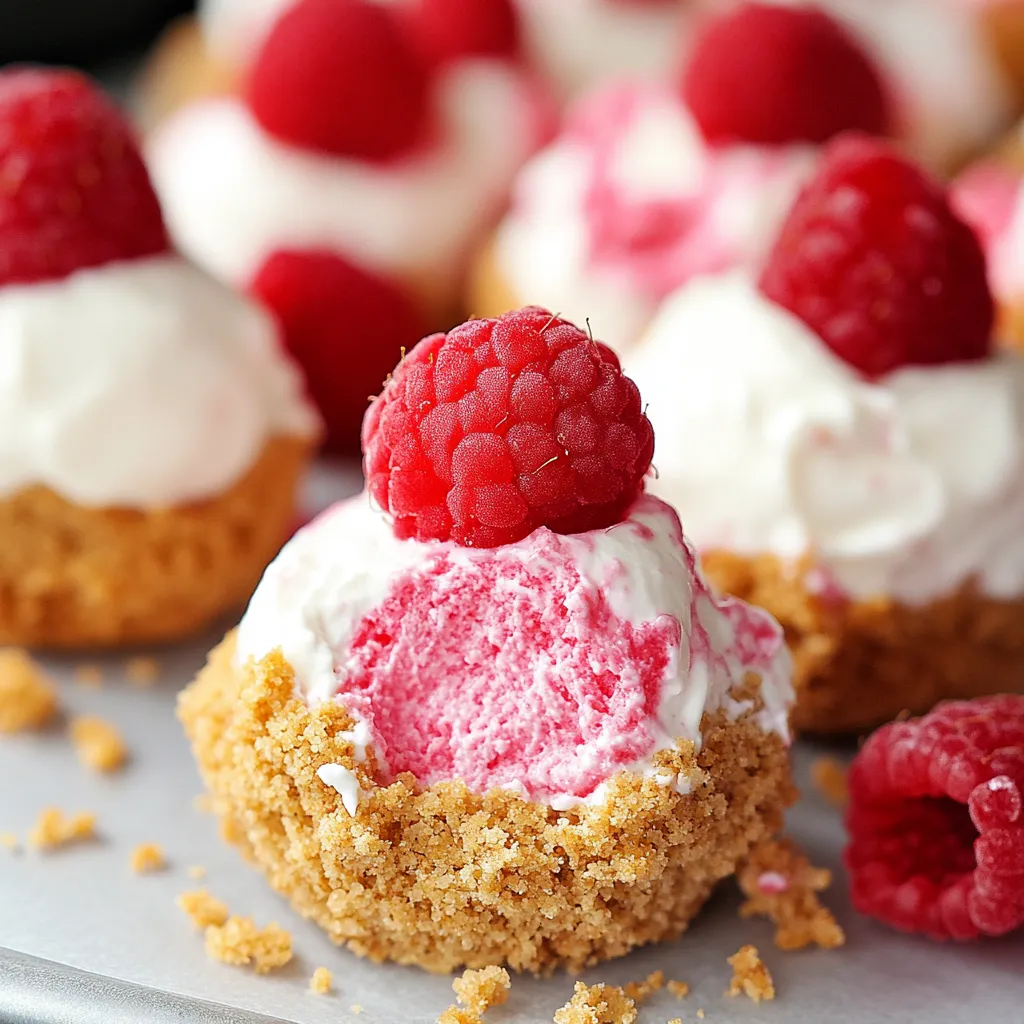 Sweet Raspberry No Bake Cheesecake Bites (Easy Recipe)