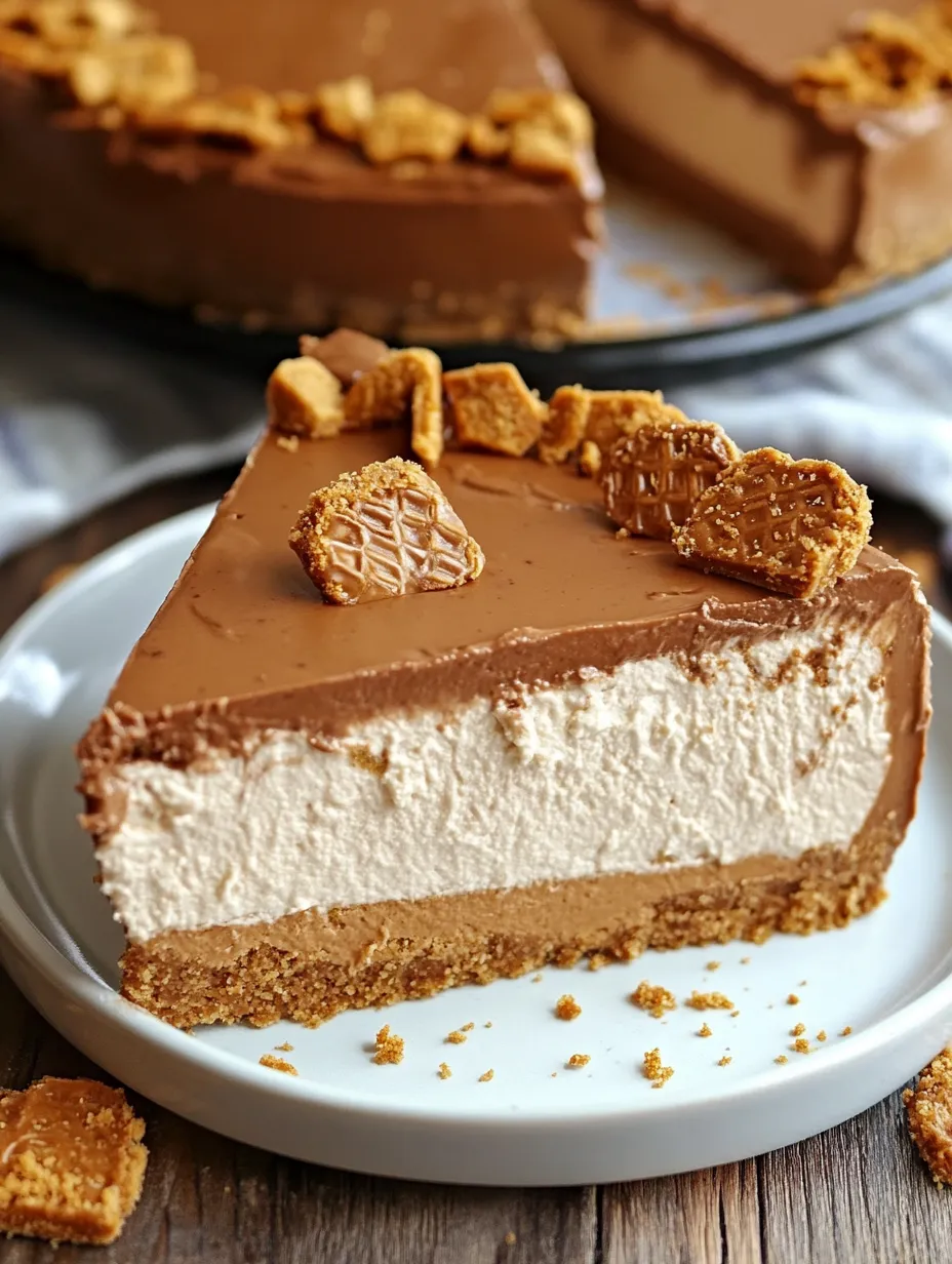 Delicious Biscoff and Nutella No-Bake Cheesecake