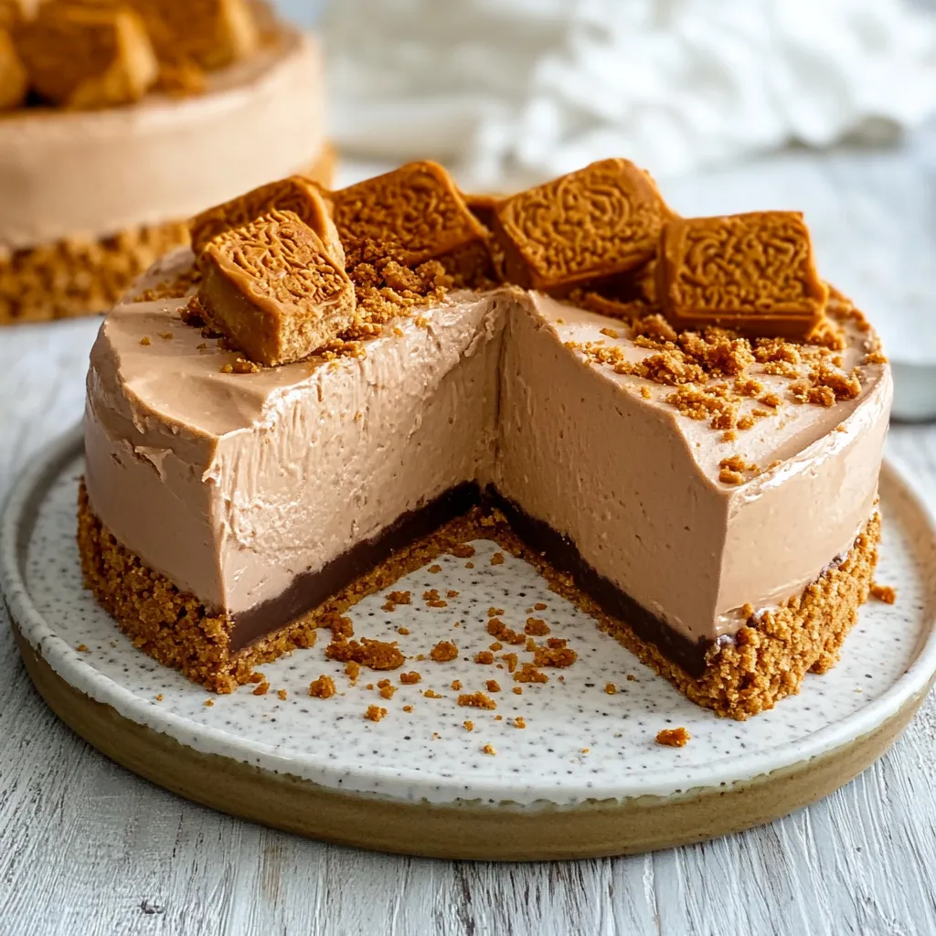 Best Biscoff and Nutella No-Bake Cheesecake