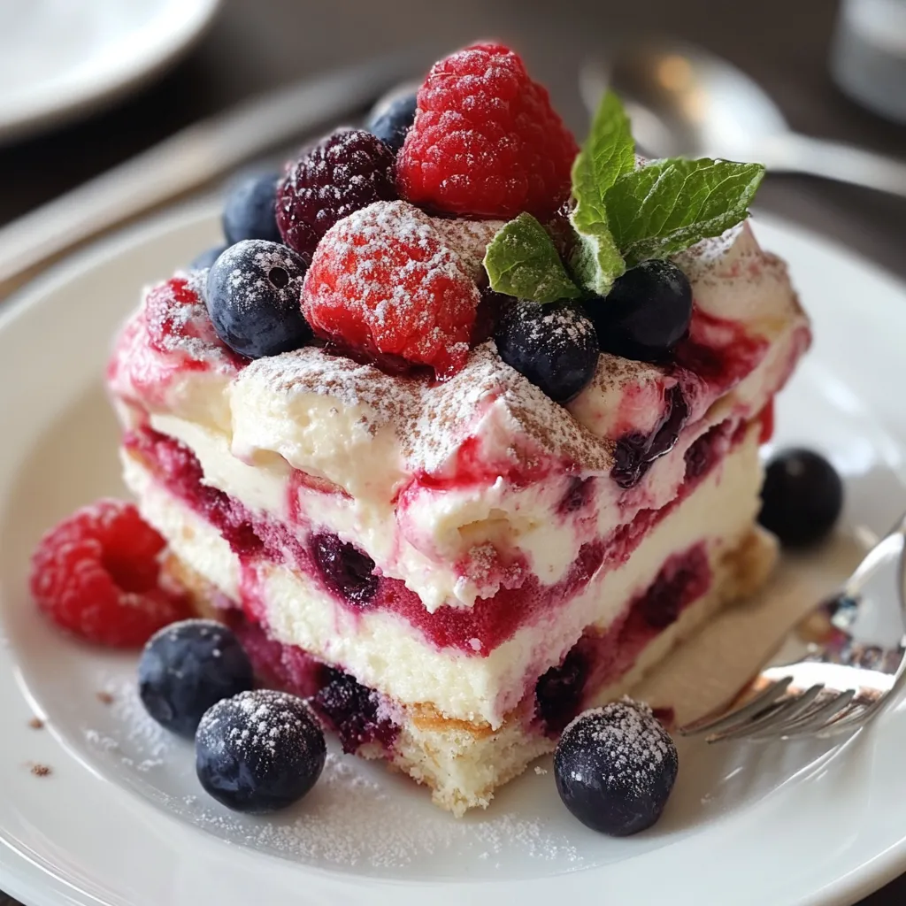 Sweet Berry Tiramisu