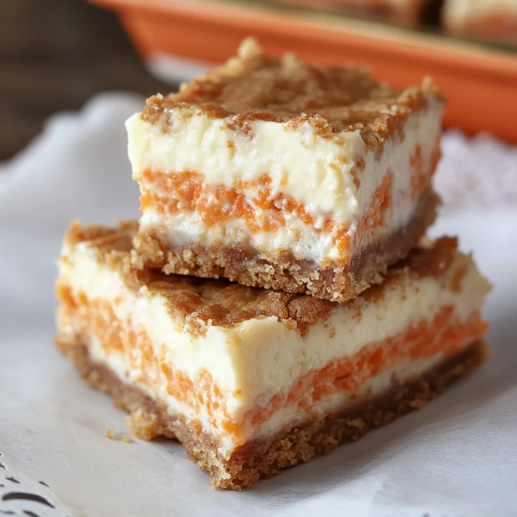 Carrot Cake Cheesecake Bars