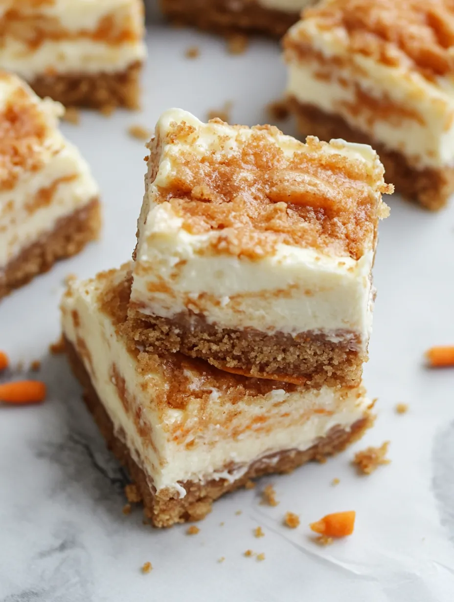 Carrot Cake Cheesecake Bars Recipe