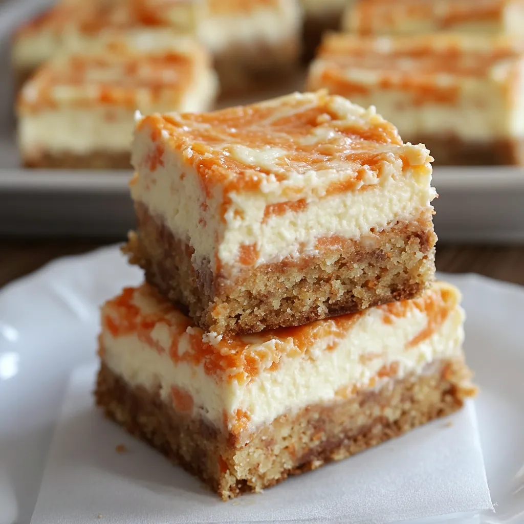 Best Carrot Cake Cheesecake Bars