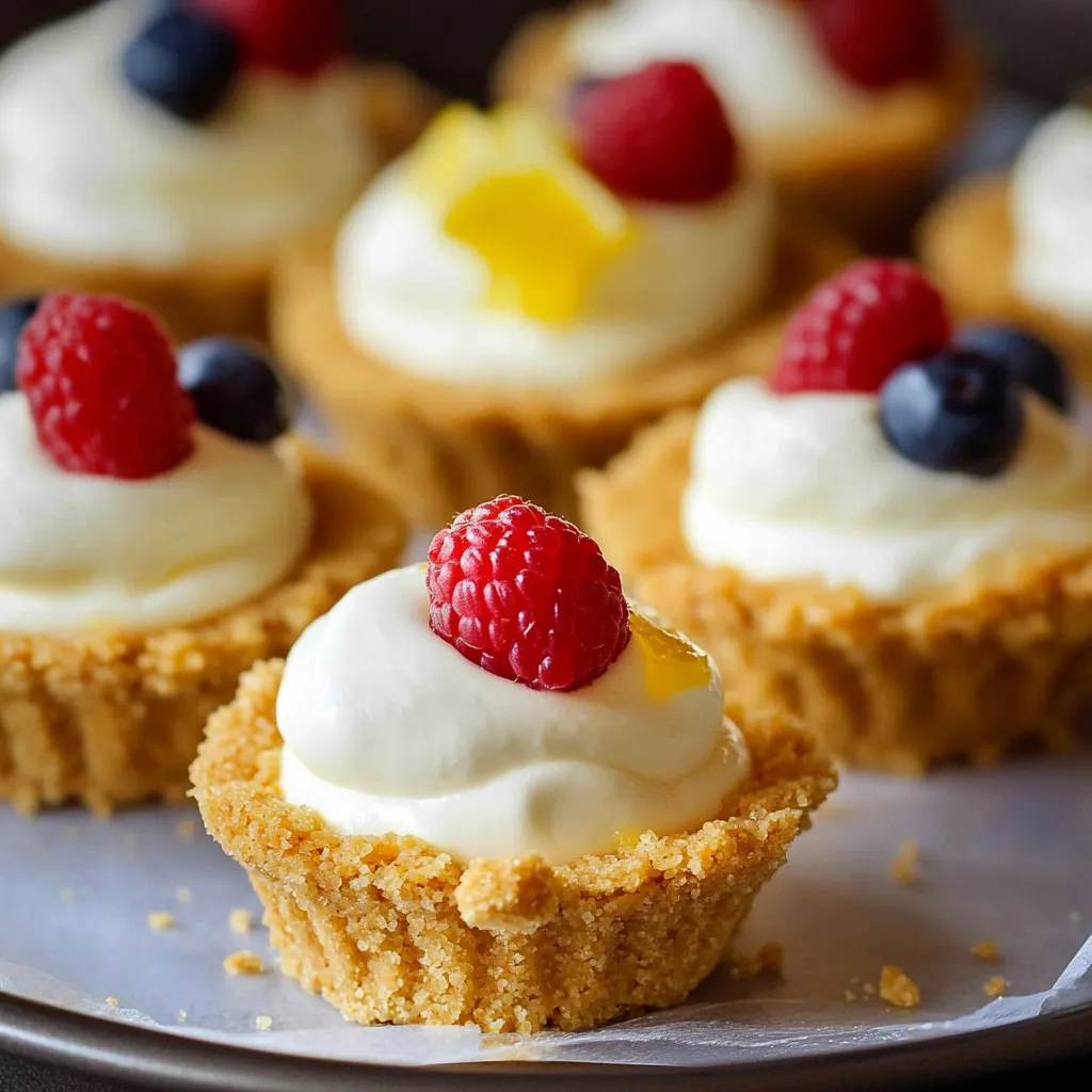 Mini Lemon Cheesecake Tarts