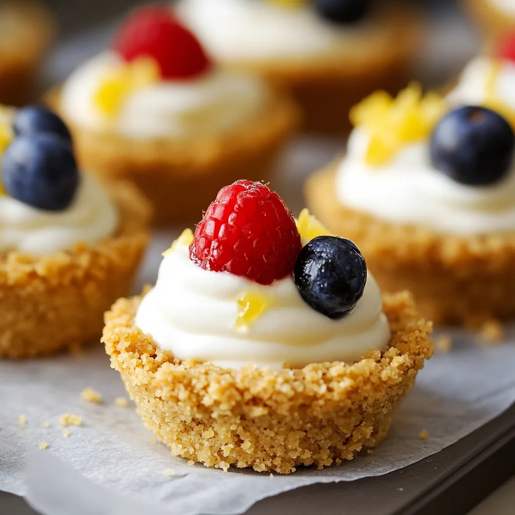 Delicious Mini Lemon Cheesecake Tarts