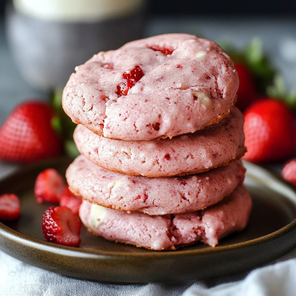 Strawberry Cheesecake Cookies