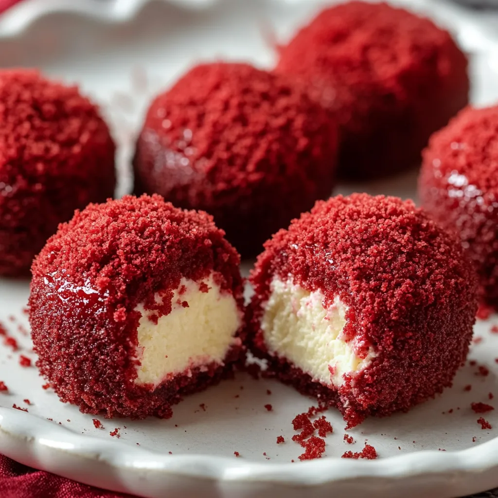 Delicious Red Velvet Cheesecake Bites