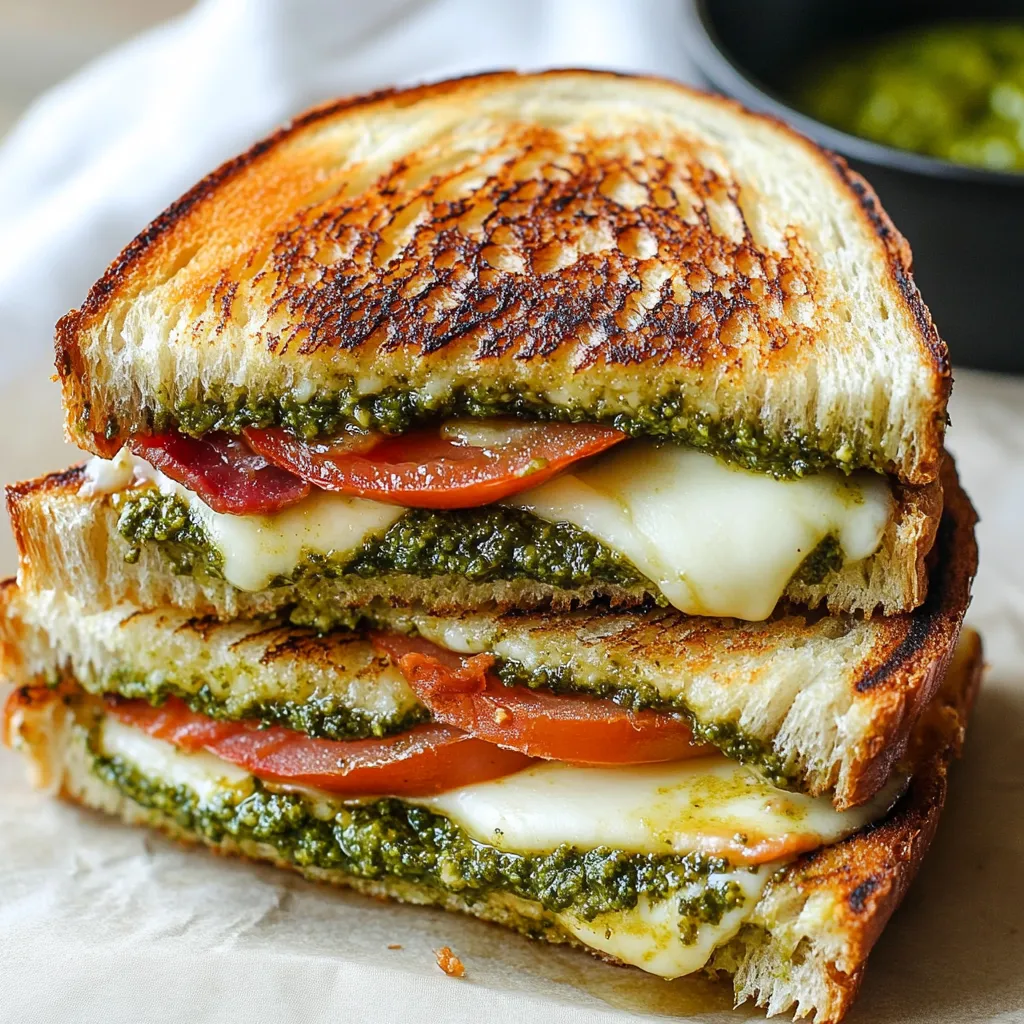 Pesto Grilled Cheese Sandwich