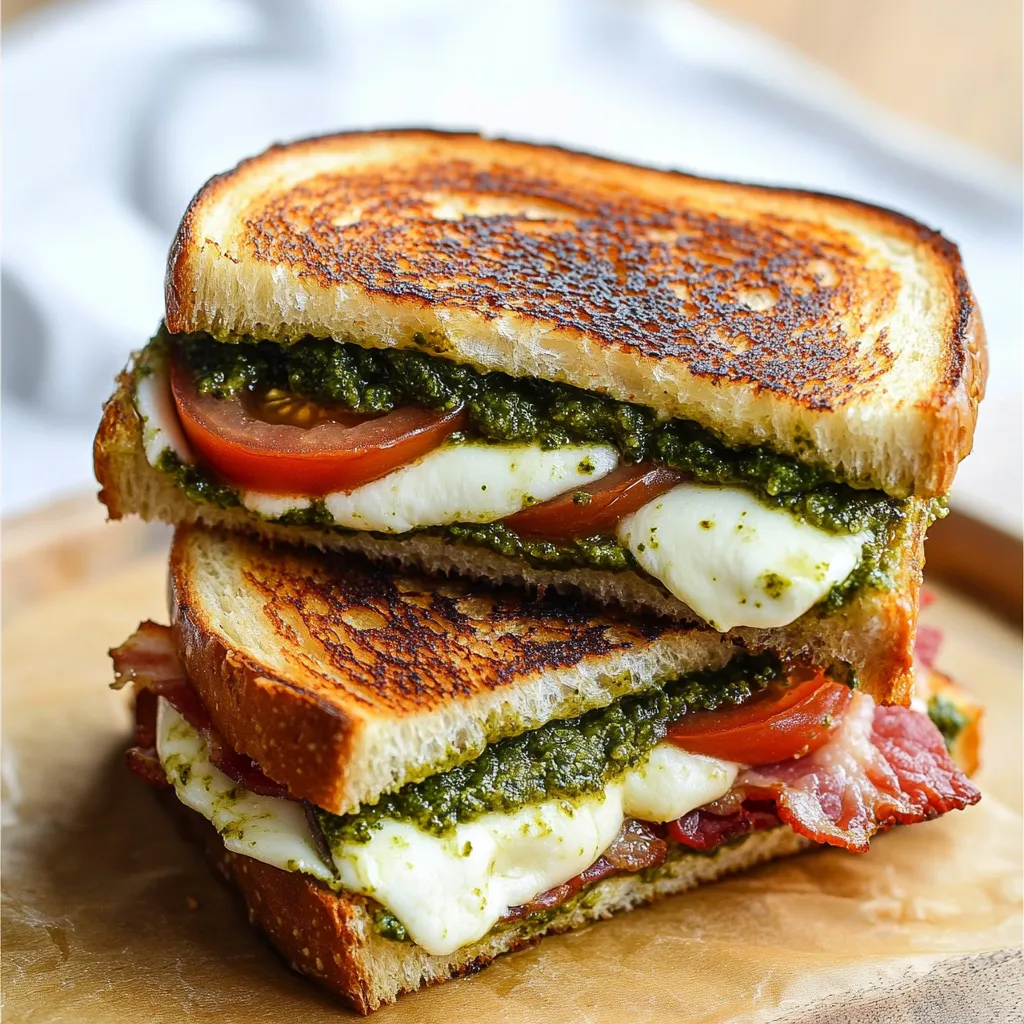 Best Pesto Grilled Cheese Sandwich