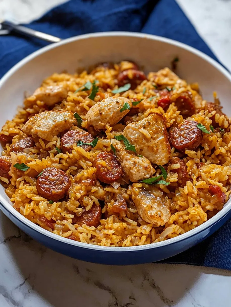 Delicious Chicken and Sausage Jambalaya