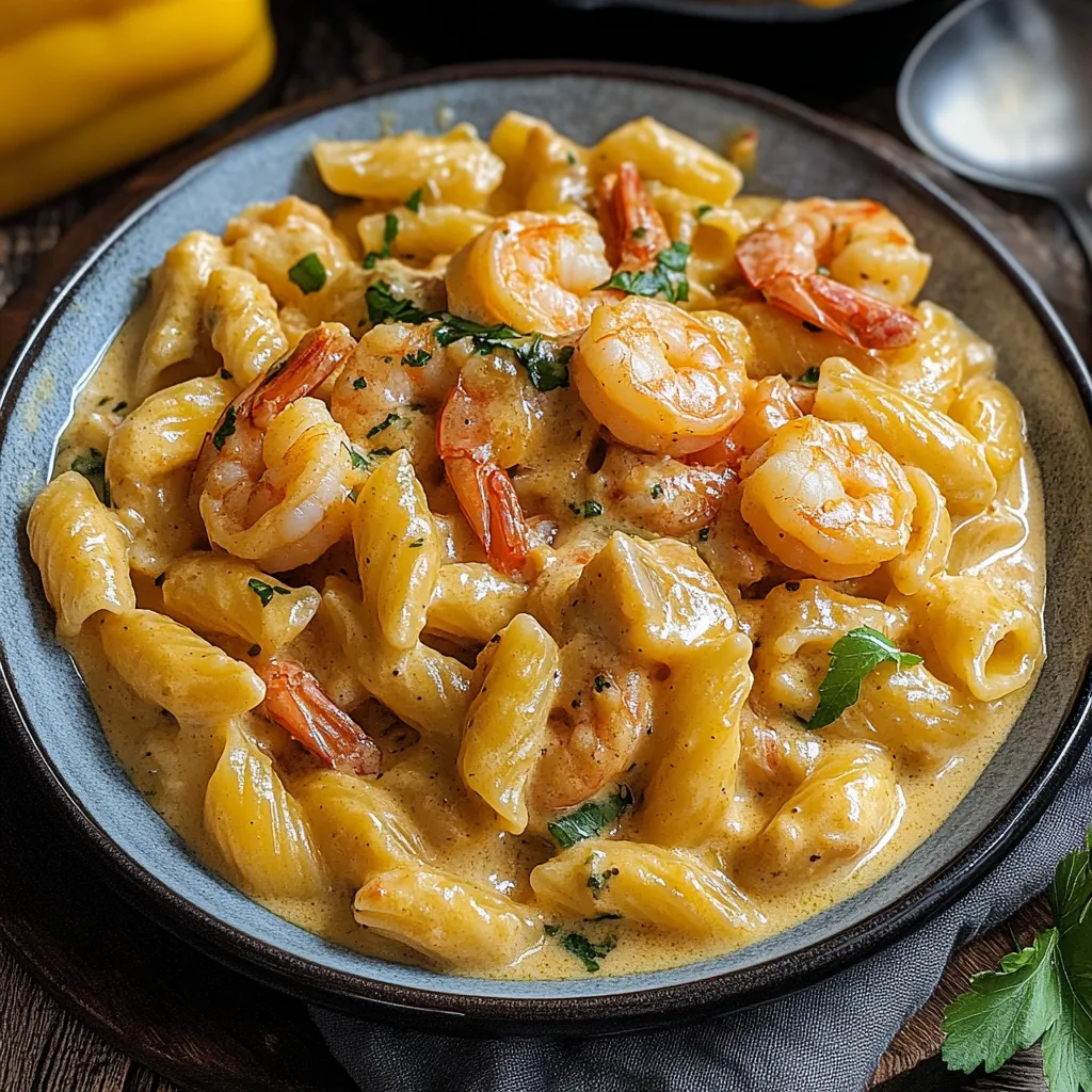 Creamy Jamaican Shrimp Rasta Pasta