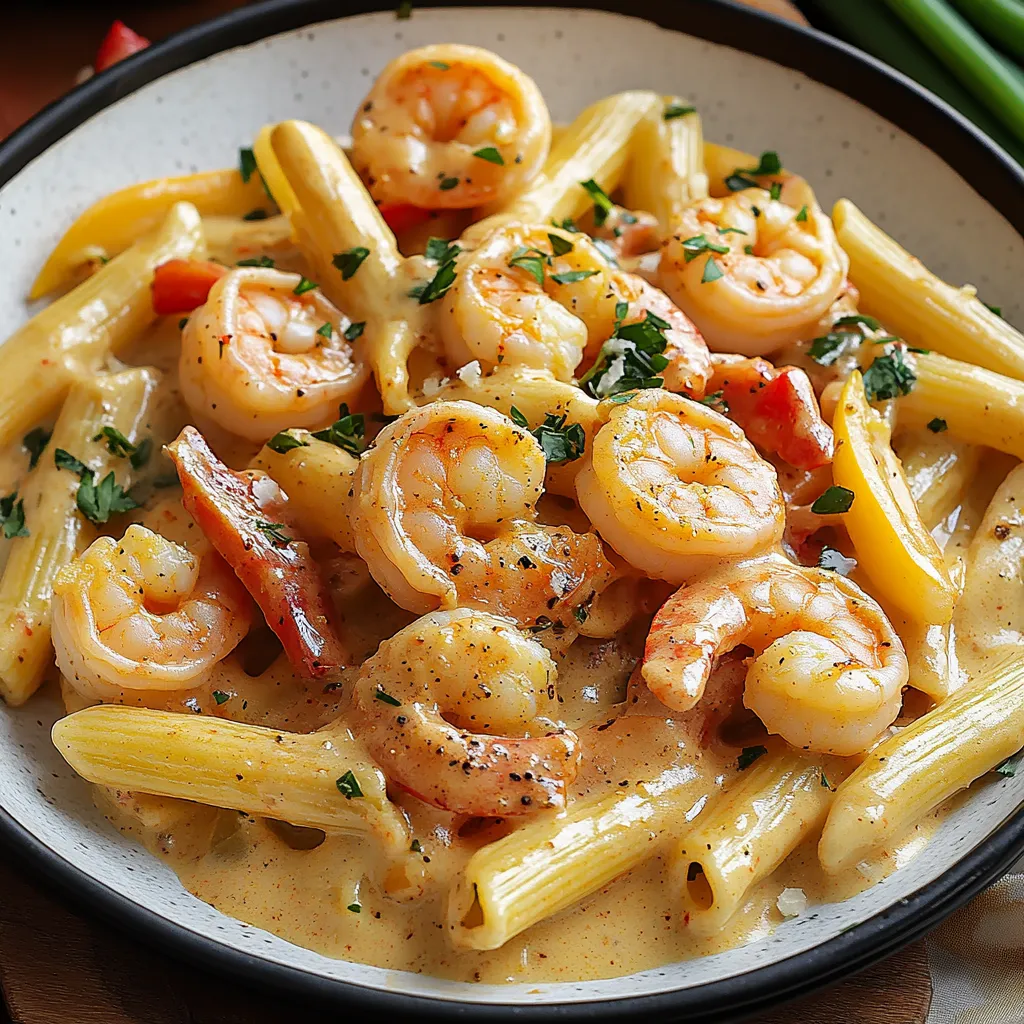 Best Creamy Jamaican Shrimp Rasta Pasta