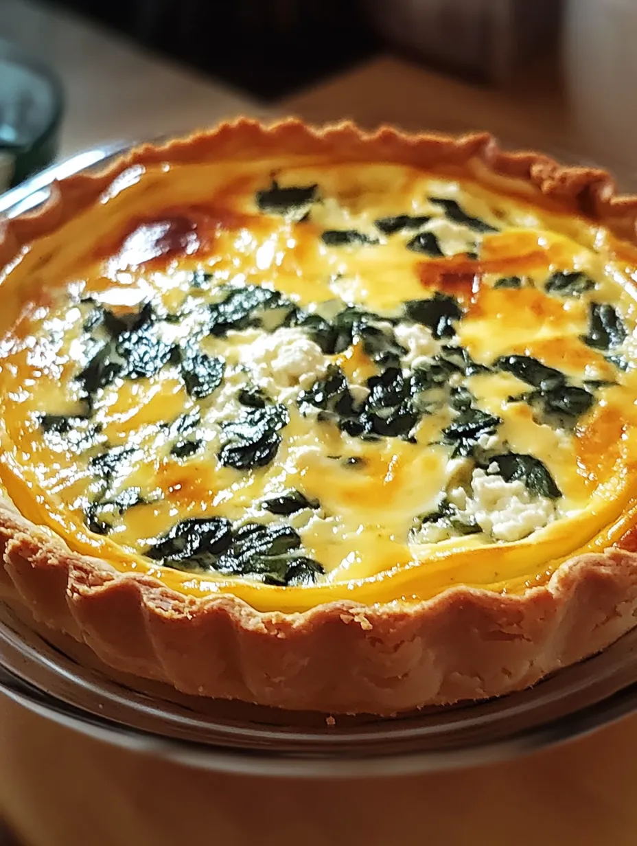 Ricotta Spinach Quiche Recipe