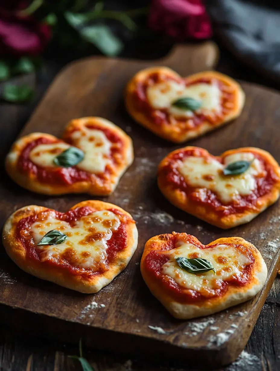 Mini Heart Pizzas Recipe