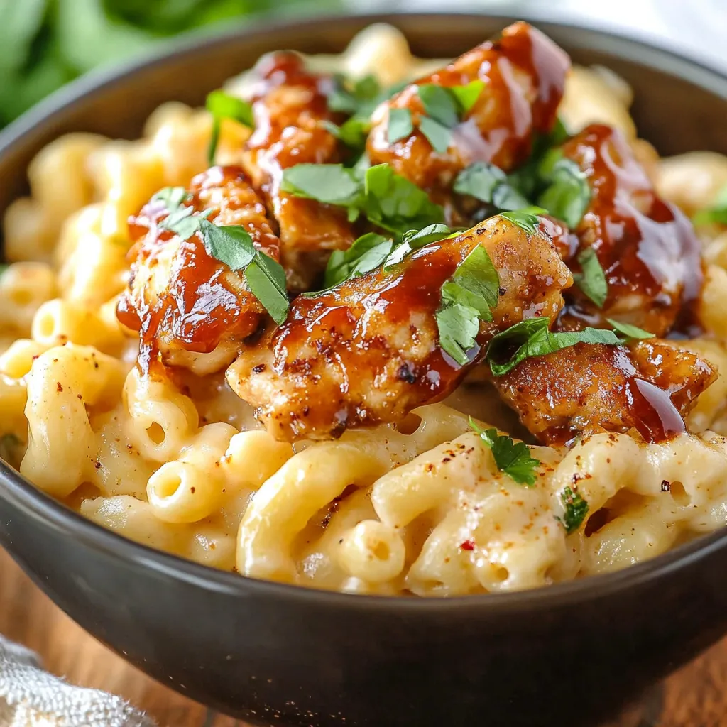 Honey Pepper Chicken Mac and Cheese