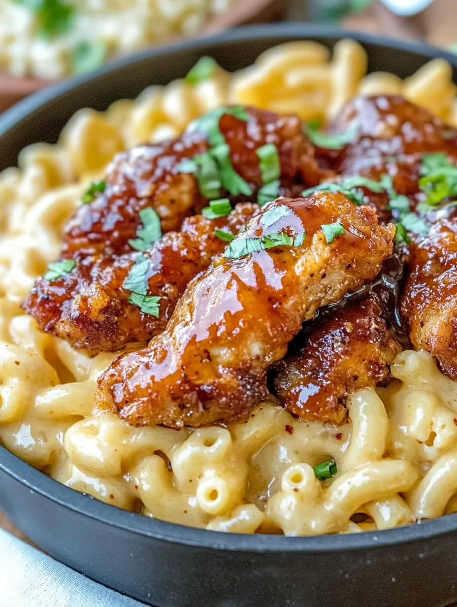 Best Honey Pepper Chicken Mac and Cheese