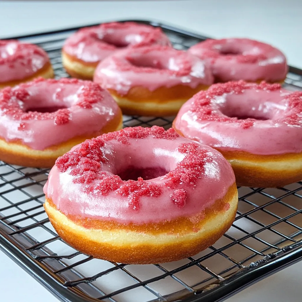 Baked Raspberry Donuts