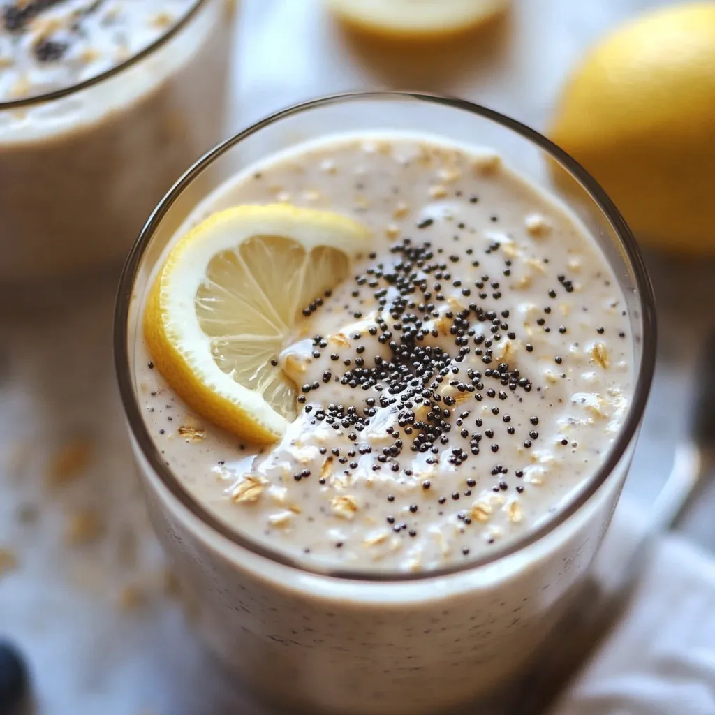 Lemon Poppy Seed Overnight Oats