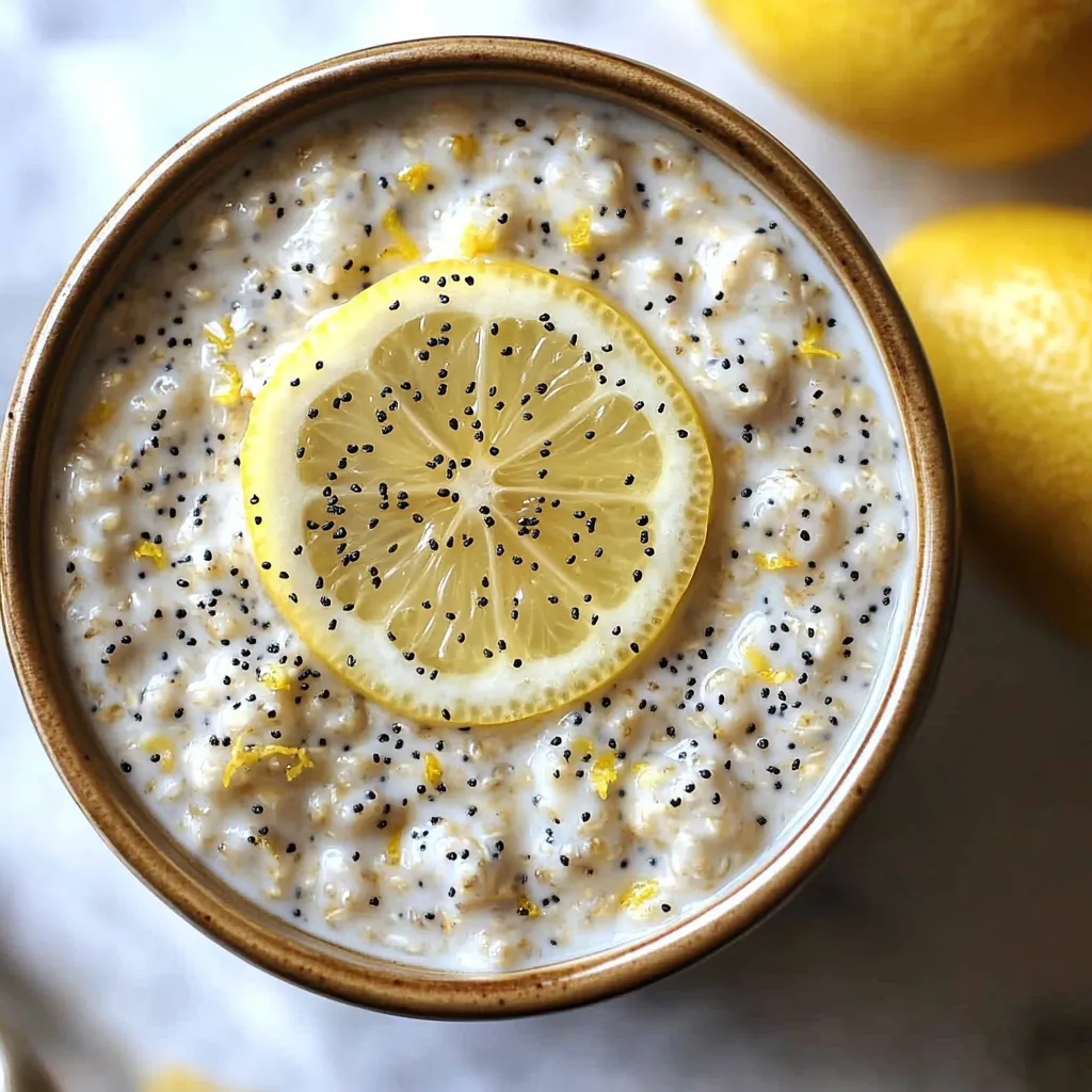 Lemon Poppy Seed Overnight Oats Recipe