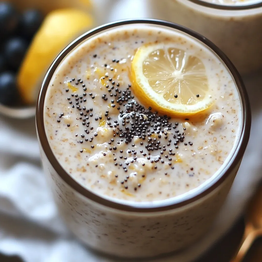 Delicious Lemon Poppy Seed Overnight Oats