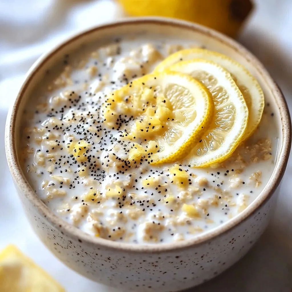 Best Lemon Poppy Seed Overnight Oats