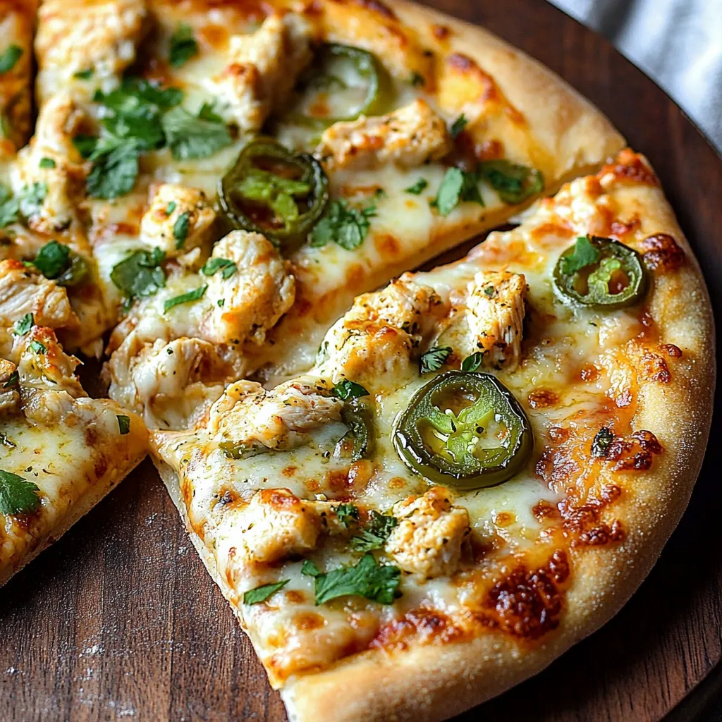 Best Jalapeno Popper Chicken Pizza