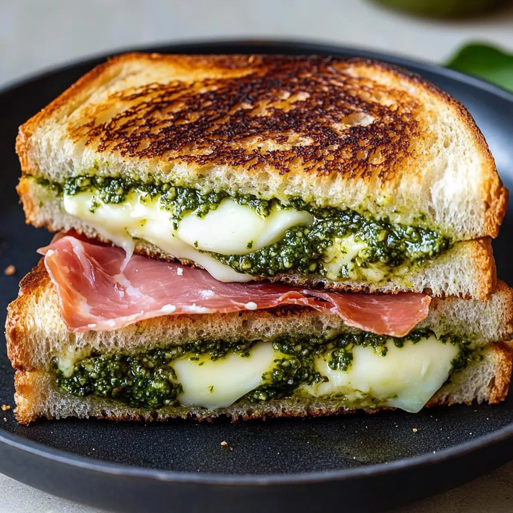 Pesto Prosciutto Grilled Cheese Recipe