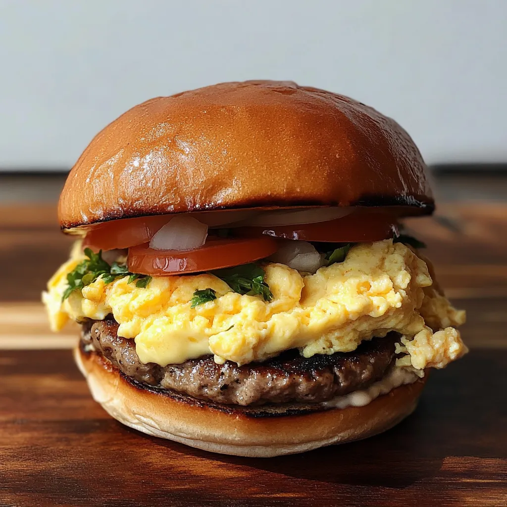 Scrambled Egg Burger