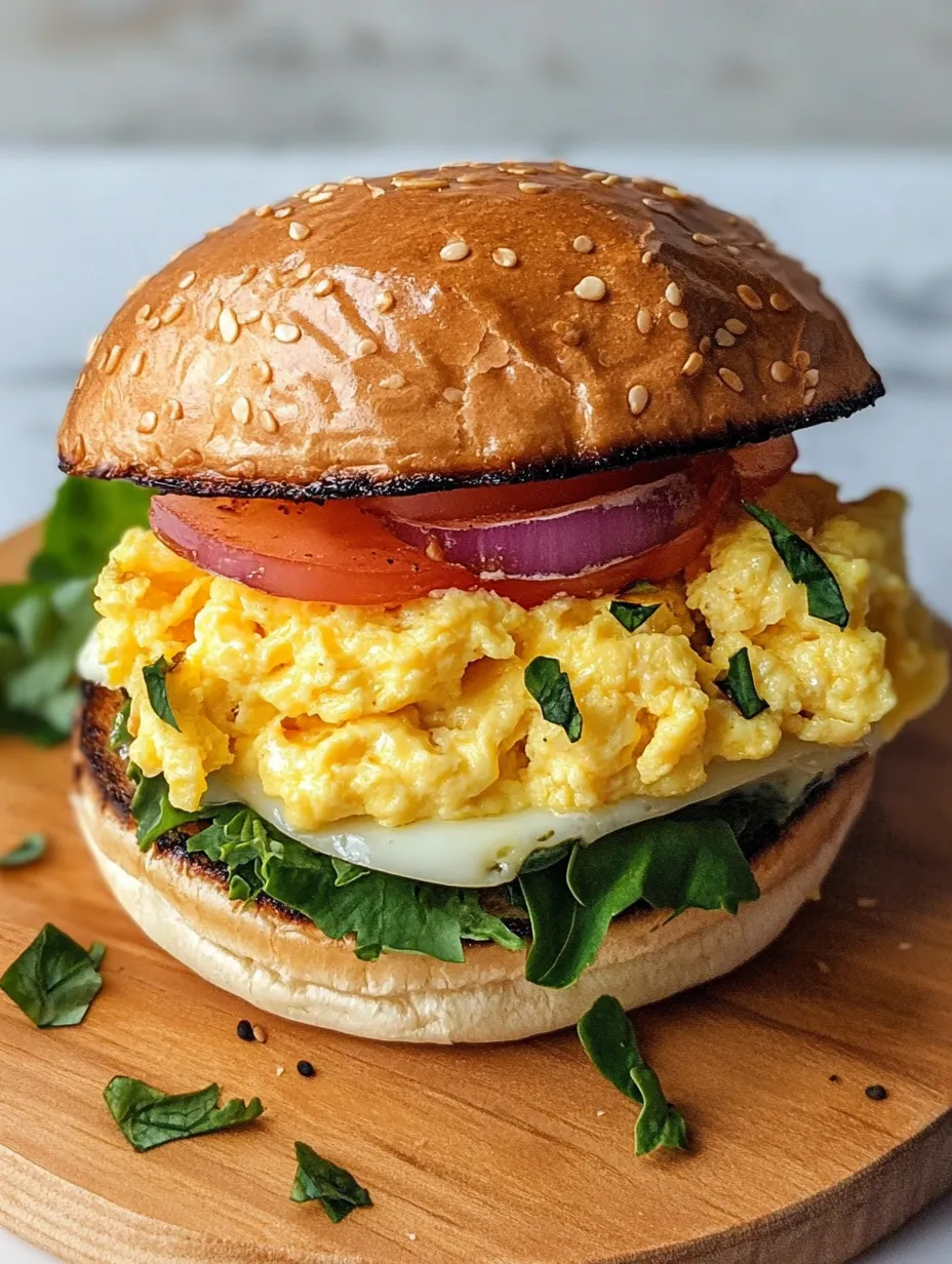 Scrambled Egg Burger Recipe