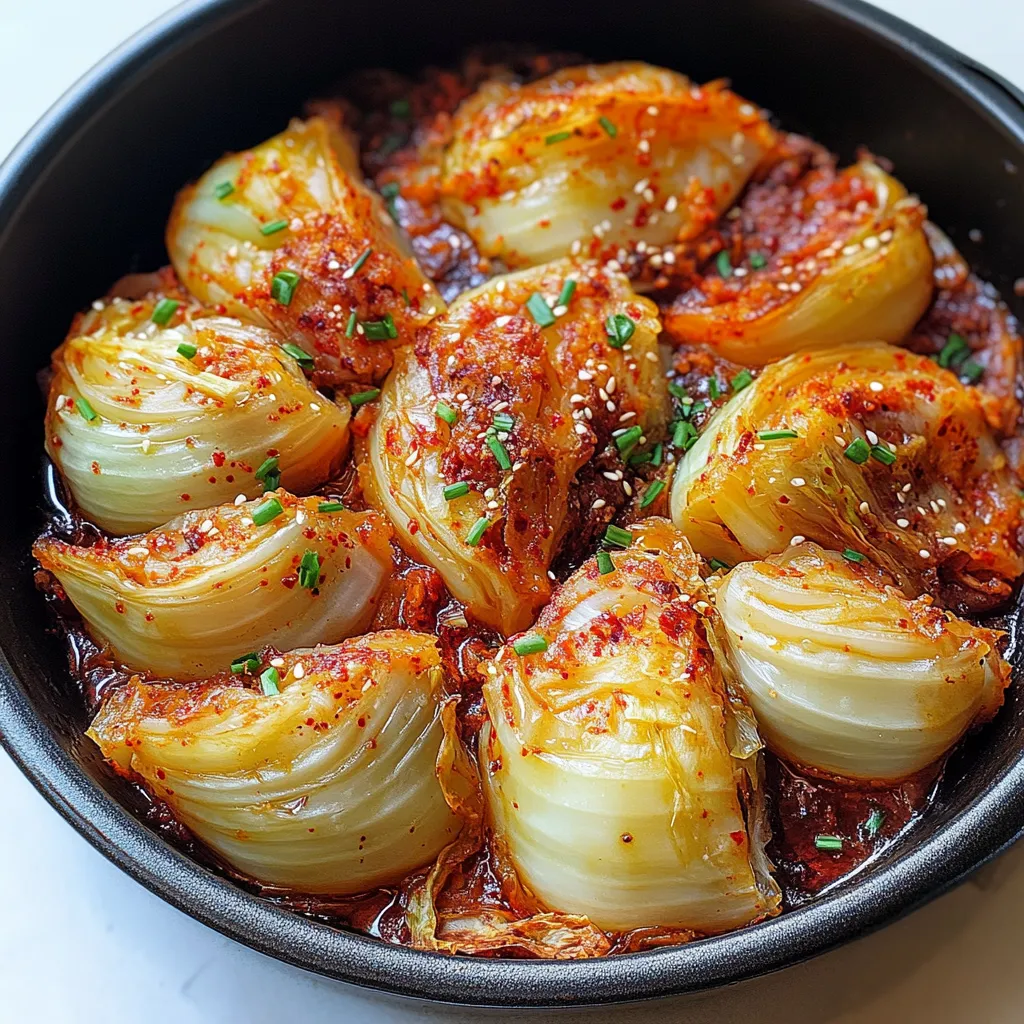 Buldak Fire Cabbage (Roasted Cabbage Wedges)