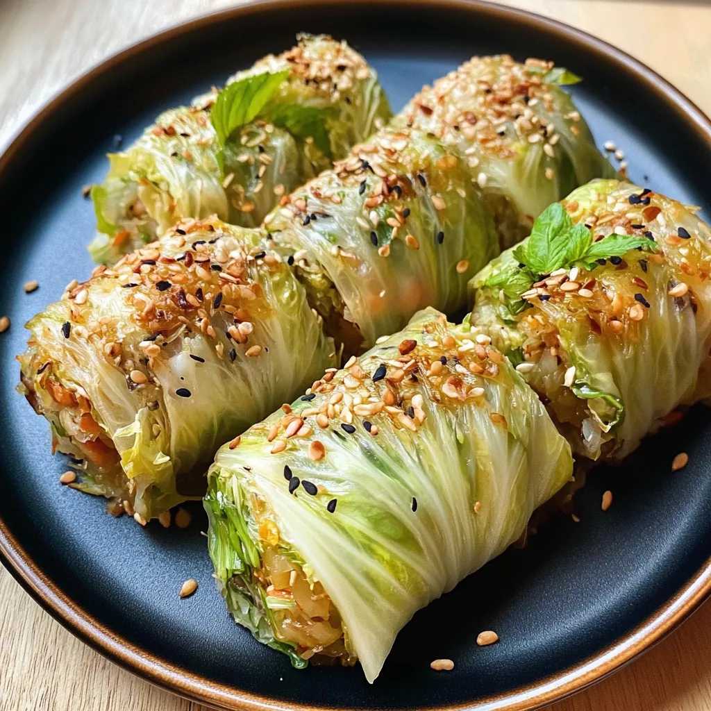 Vietnamese-Inspired Cabbage Rolls