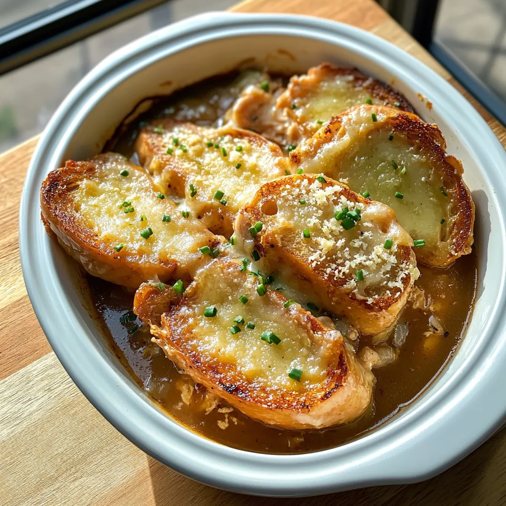 Delicious French Onion Soup Chicken Casserole