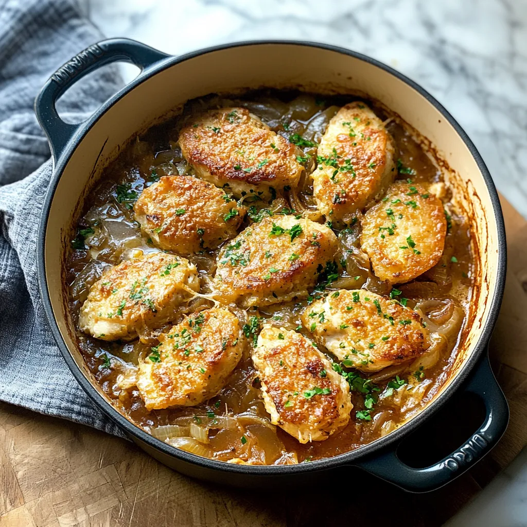 Best French Onion Soup Chicken Casserole