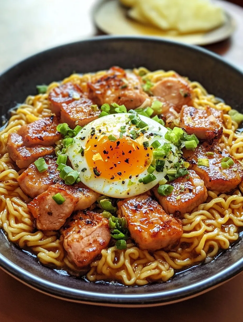 Easy Spam Ramen With Egg