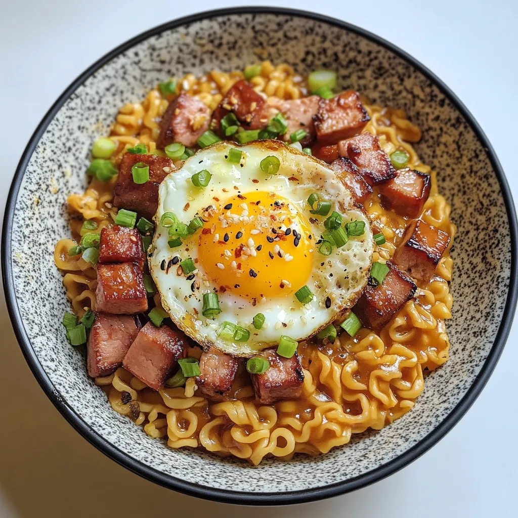 Easy Spam Ramen With Egg Recipe