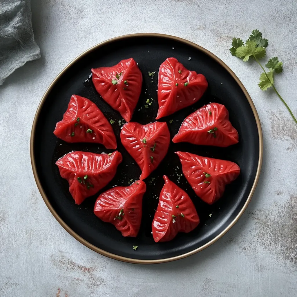 Chinese-Style Heart Shaped Dumplings