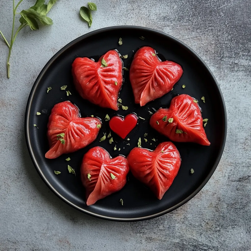 Easy Chinese-Style Heart Shaped Dumplings Recipe