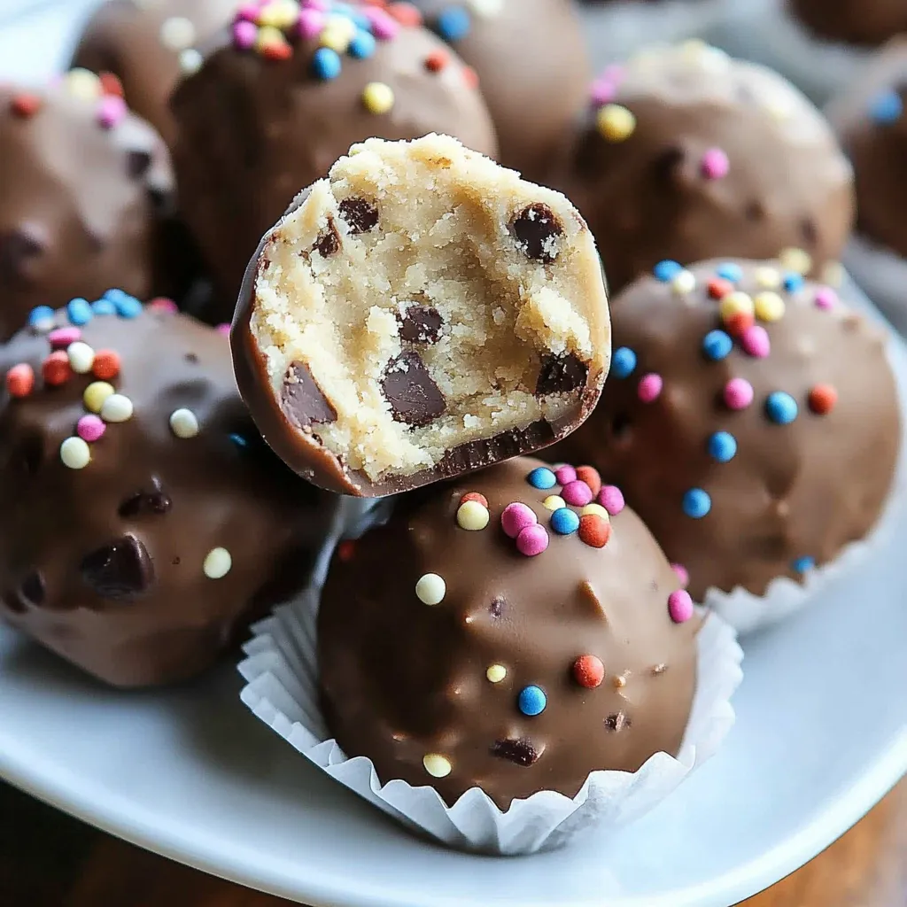 Protein Cookie Dough Truffles