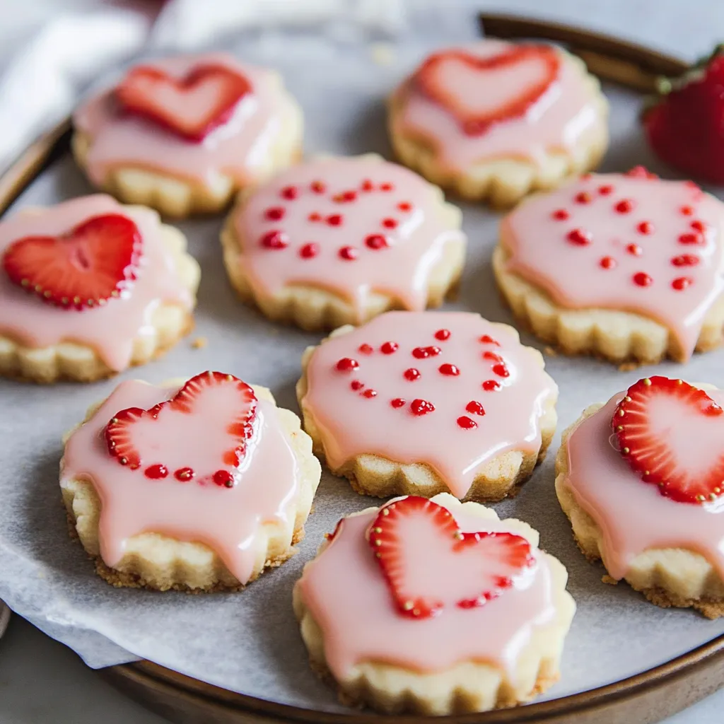 Strawberry Shortbread Cookies Glaze Recipe