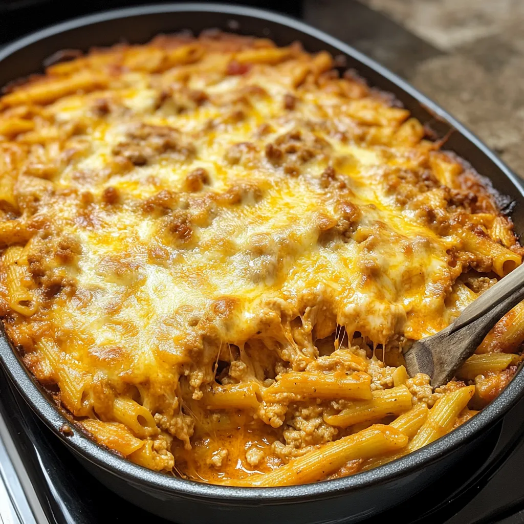 The Best Delicious Baked Ziti with Ground Turkey